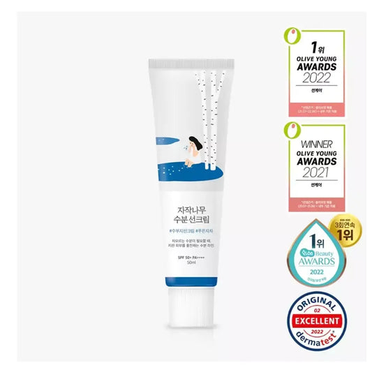 RoundLab Birch Moisturizing Sunscreen 獨島白樺樹精華補水防曬 (SPF 50+, PA++++) 50ml