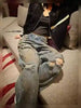 穿窿牛仔褲 Ripped wide jeans
